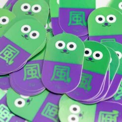Stickie(Stickies Cat Pill Wind) -Arhoj 12 Green purple pill