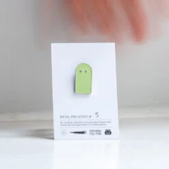 Metal Pin: Series #3(Metal Pin Series 3 Glowing Ghost Light) -Arhoj Glow in the dark pin 5