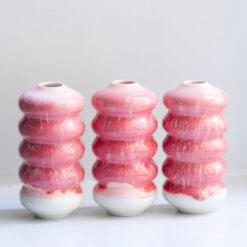 Hana Vase - Small(Hana Vase Small Kiku Red Raspberry Sherbert) 19 Hana Vase - Small(Hana Vase Small Kiku Red Raspberry Sherbert) -Arhoj Hana Kiku Red 1