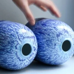 Hana Vase - Large(Hana Vase Large 1) -Arhoj Hana New Plum big Dolphin2