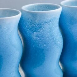 Hana Vase - Small(Hana Vase Small 6) 11 Hana Vase - Small(Hana Vase Small 6) -Arhoj Hana New Wave Small Blue Sea2