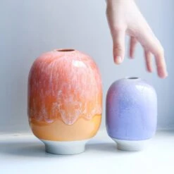 Hana Vase - Small(Hana Vase Small 3) -Arhoj Hana Plum sizes for template 2 1