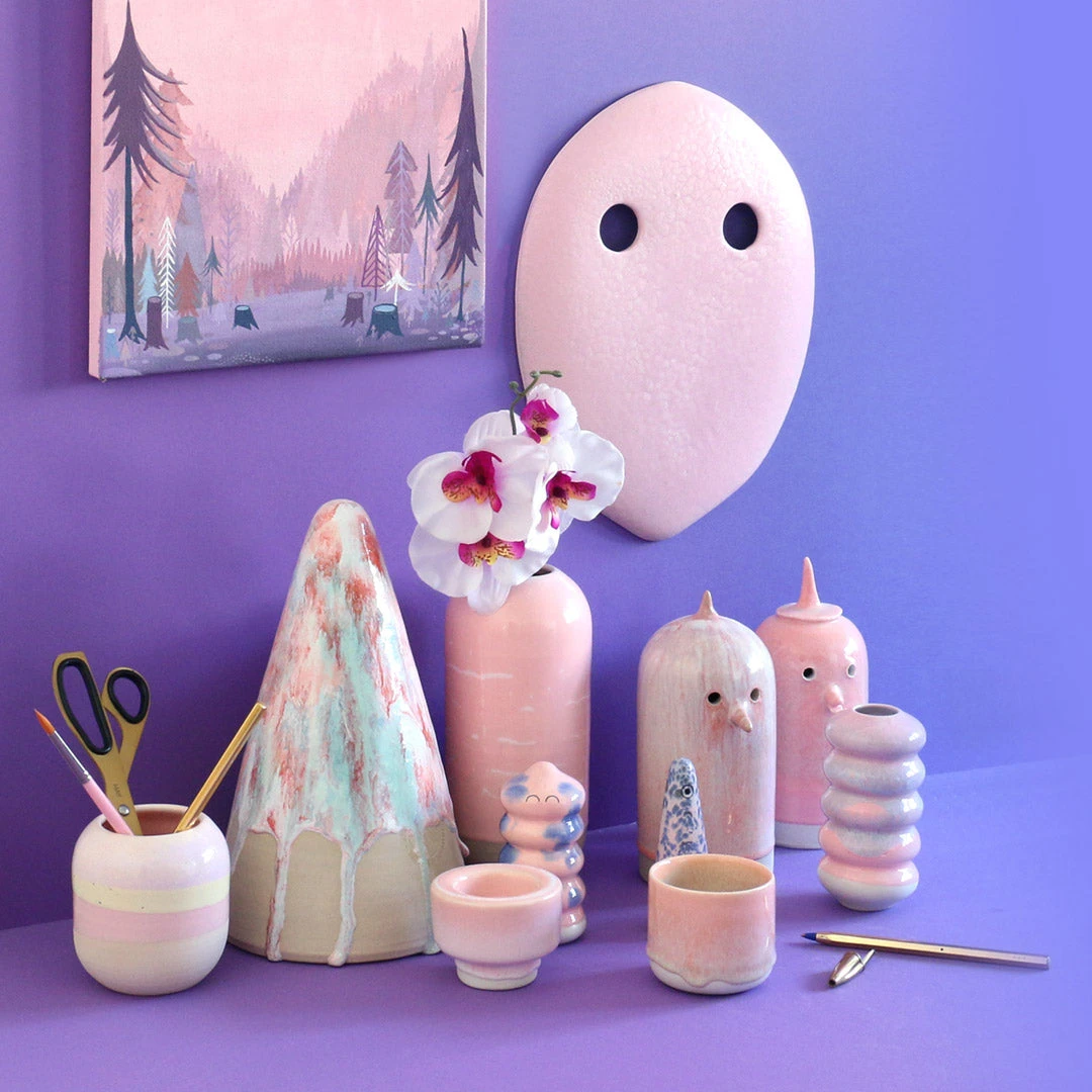 Hana Vase - Small(Hana Vase Small Kiku Red Raspberry Sherbert) 11 Hana Vase - Small(Hana Vase Small Kiku Red Raspberry Sherbert) - Image 11