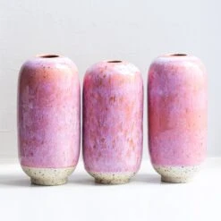 Mini Yuki Vase(Mini Yuki Vase Cream Cerise) -Arhoj Mini Yuki Vases 14 Cream Cerise