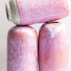 Mini Yuki Vase(Mini Yuki Vase Cream Cerise) -Arhoj Mini Yuki Vases 17 Cream Cerise