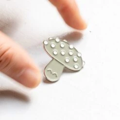 Metal Pin: Series #3(Metal Pin Series 3 Glow Shroom) -Arhoj Mushroom glow pin 2