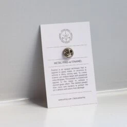 Metal Pin: Series #2(Metal Pin Series 2 Olive Glitter Ghost) -Arhoj PinsReshoot 6