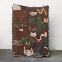 Throw Blanket(Throw Blanket Cats) -Arhoj blanket cats 3