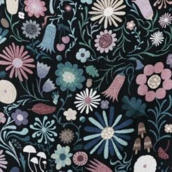 Throw Blanket(Throw Blanket Night Forest) 12 Throw Blanket(Throw Blanket Night Forest) -Arhoj blanket flowers 4