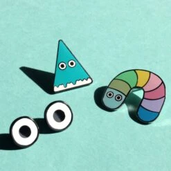 Metal Pin: Series #2(Metal Pin Series 2 Orange Glitter Ghost) -Arhoj pin 1 4 ffbdabe9 274a 4b3e ad36 807fddf86021