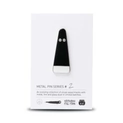 Metal Pin: Series #2(Metal Pin Series 2 Black Glitter Ghost)