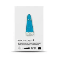 Metal Pin: Series #2(Metal Pin Series 2 Blue Glitter Ghost)