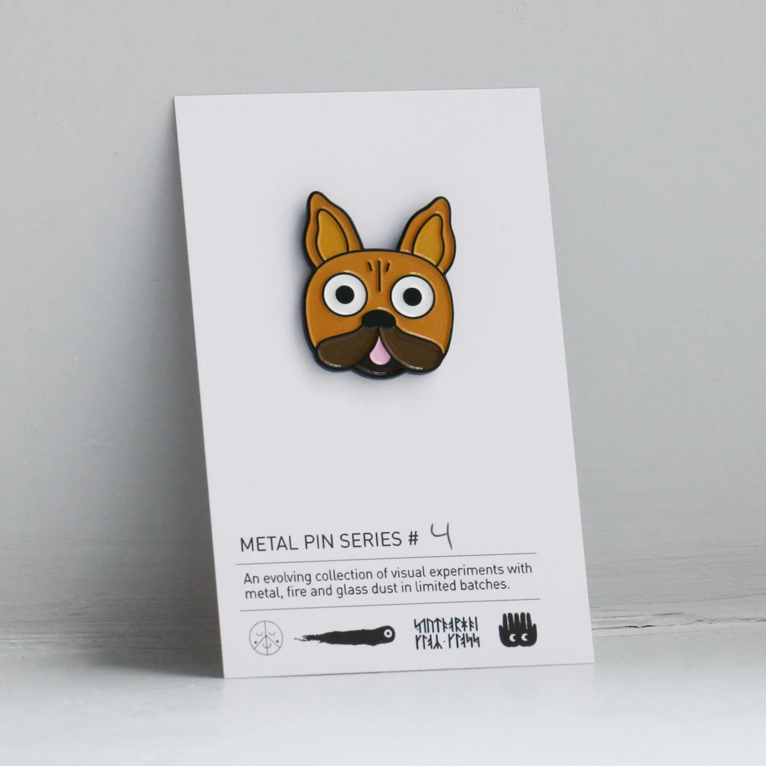 Metal Pin: Series #4(Metal Pin Series 4 Frenchie) 2 Metal Pin: Series #4(Metal Pin Series 4 Frenchie) - Image 2