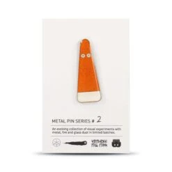 Metal Pin: Series #2(Metal Pin Series 2 Orange Glitter Ghost)