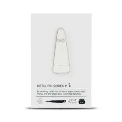 Metal Pin: Series #2(Metal Pin Series 1 White Glitter Ghost)