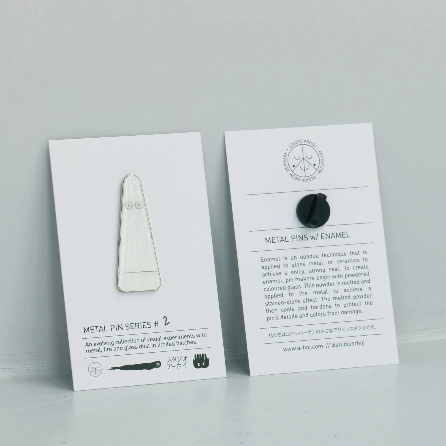 Metal Pin: Series #2(Metal Pin Series 1 White Glitter Ghost) 2 Metal Pin: Series #2(Metal Pin Series 1 White Glitter Ghost) - Image 2