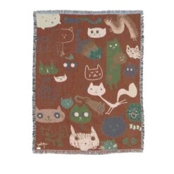 Throw Blanket(Throw Blanket Cats) -Arhoj throw cats2
