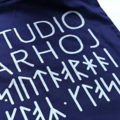 Arhoj Tote(Studio Arhoj Tote Navy Blue) -Arhoj totebags rune backs2